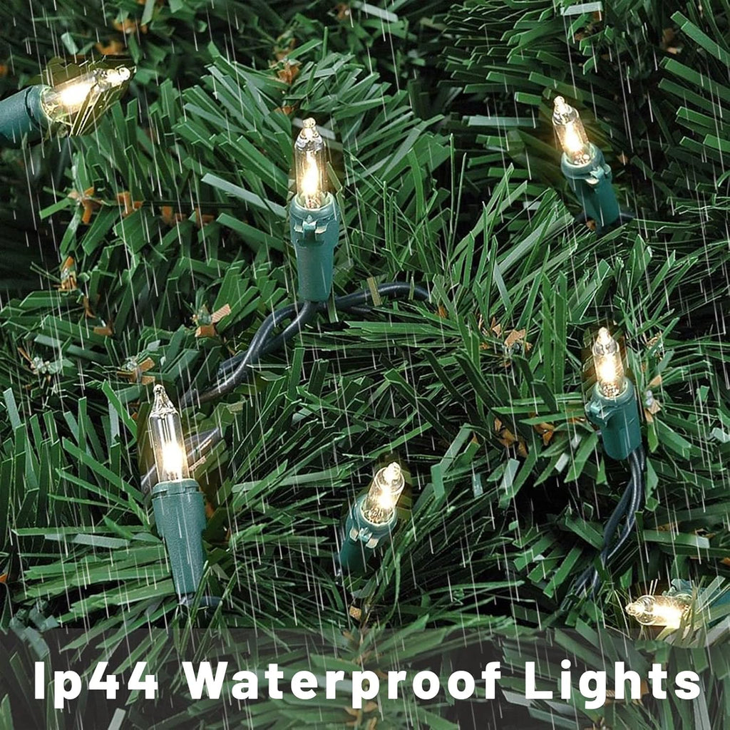 Yiaht Christmas Lights - 20Ft 100 Count Mini Waterproof Incandescent Bulbs for Indoor/Outdoor Decor