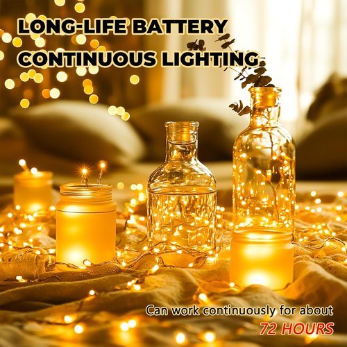HXWEIYE Fairy Lights - 6 Pack Battery Operated with Remote & Timer | 20 LED Mini Firefly Lights for Indoor/Outdoor Decor