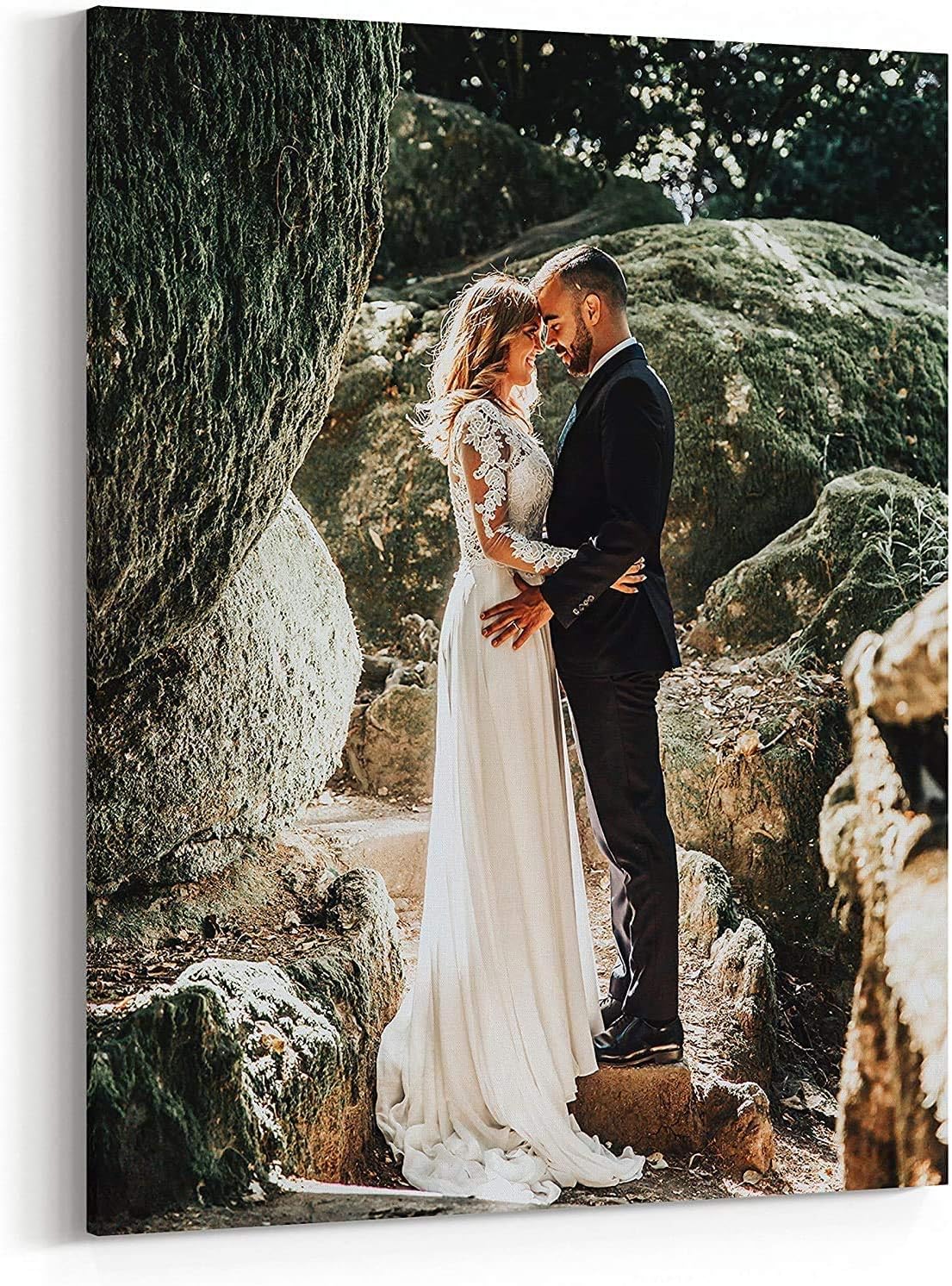 P&L ART. Personalized Custom Canvas Prints: Photo On Canvas Transform Your Photos into Stunning Framed Wall Art Digitally Printed Photo To Canvas Ideal for Home Decor Gifts Keepsakes Framed 18X24