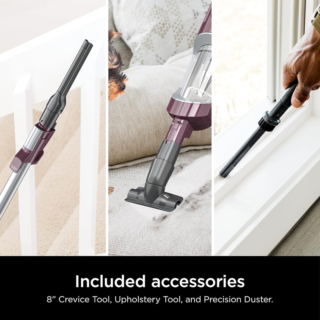 Shark HZ702 Ultralight PetPro Corded Stick Vacuum - PowerFins & Odor Neutralizer Technology | Wine Purple
