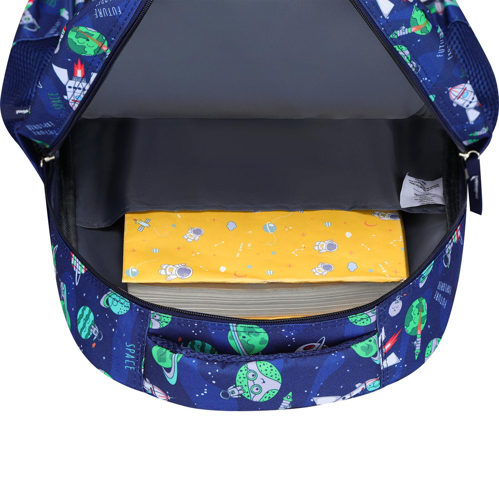 MYGOO Girls Backpack | Campus Collection | Butterfly Aqua Design for Primary School | 17 inch Height