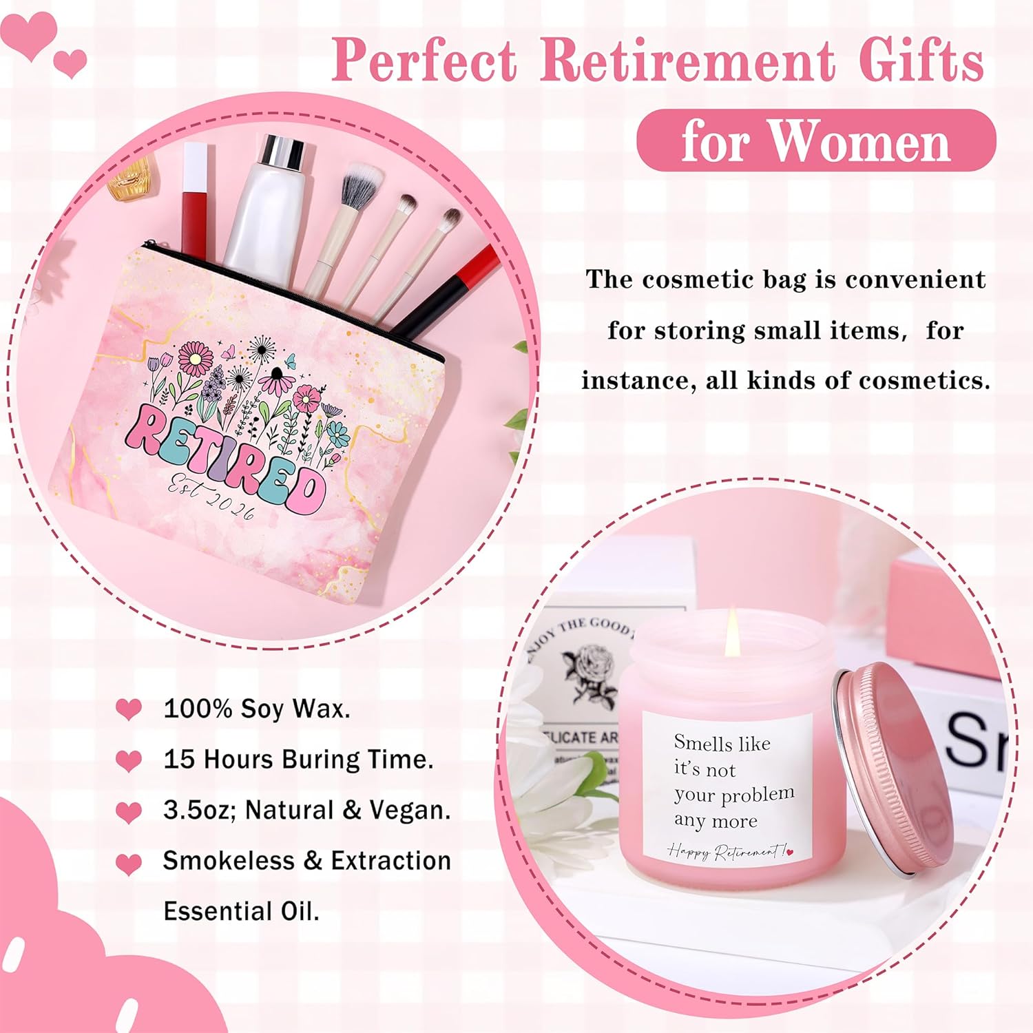 Regine Switzerland Retirement Gift for Women - Thoughtful Gift Basket Set of 6 for Teachers, Nurses, Moms