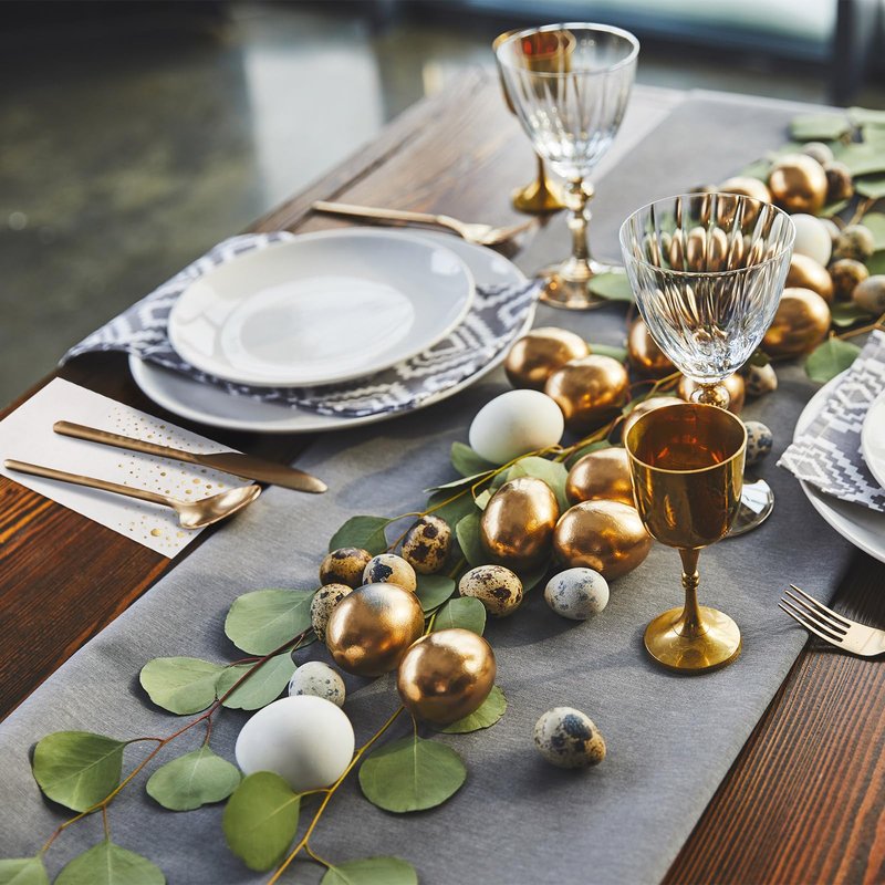 Stylish White and Gold Napkins for Party, 100 Linen Feel Disposable Dinner Napkins, 8.5x4.25" Gold Hand Towels for Bathroom, Cloth Like Linen Feel Guest Towels for Wedding, Reception or Event
