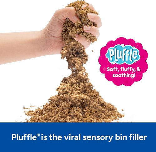 Educational Insights Pluffle® Sand 2-Pack - Mess-Free Sensory Bin Foam Set for Toddlers | Ideal for Home & Classroom Fun
