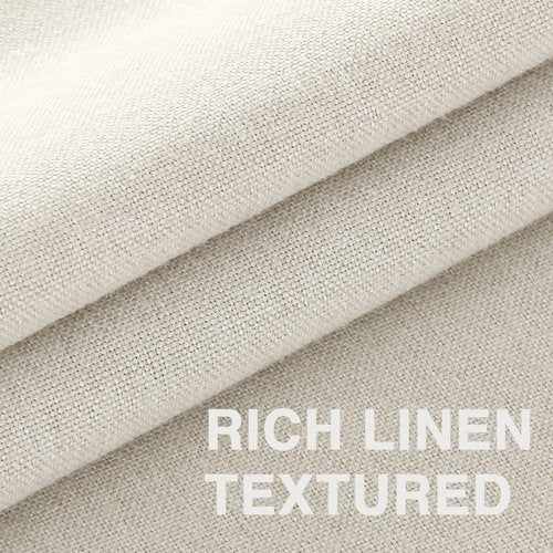 FantasDecor Linen Textured Table Cloths Rectangle Tablecloth Waterproof Spill-Proof Wrinkle Free Rectangular Cover for Dining Room and Outdoor Use, Heather Ivory, 60 x 102 Inch