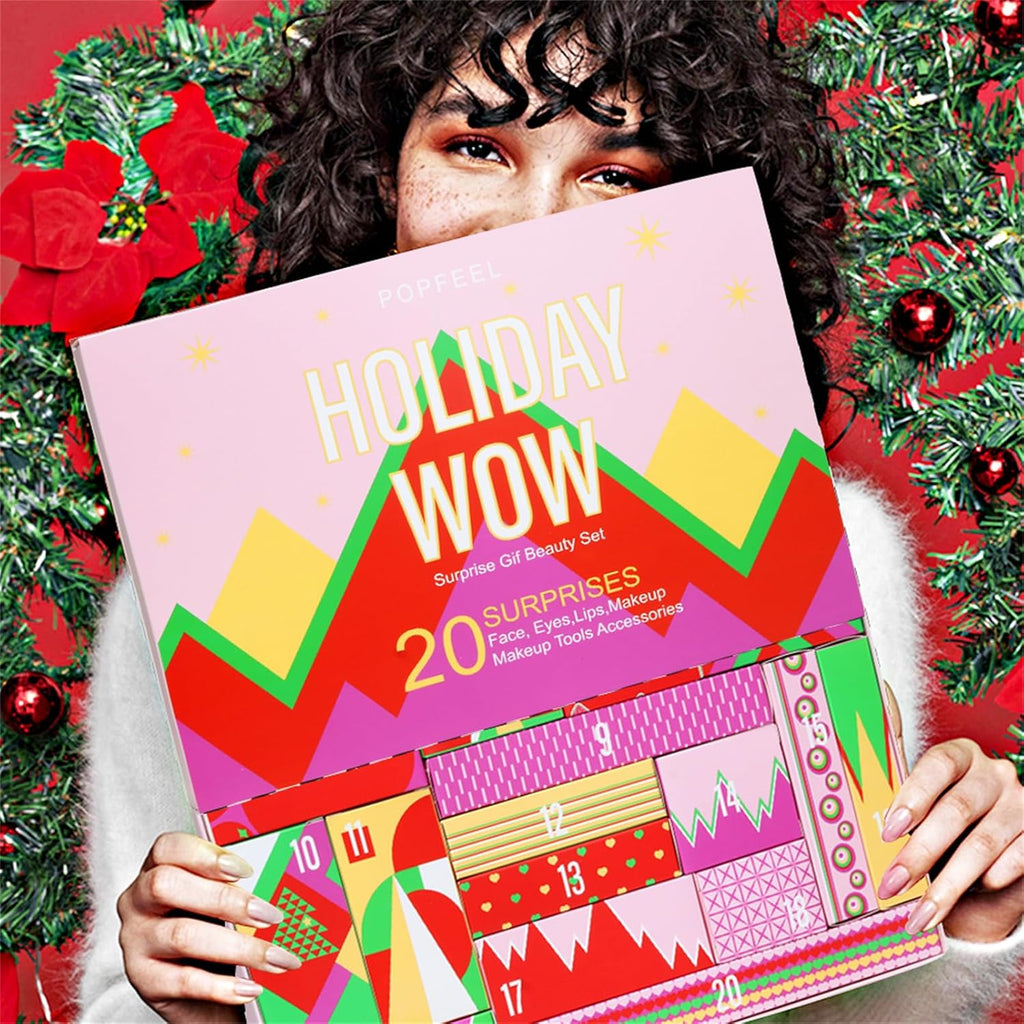 Skiennix Makeup Advent Calendar 2026 - All-in-One Kit with Eyeshadow, Lipstick & Foundation | Perfect Gift for Teens & Women