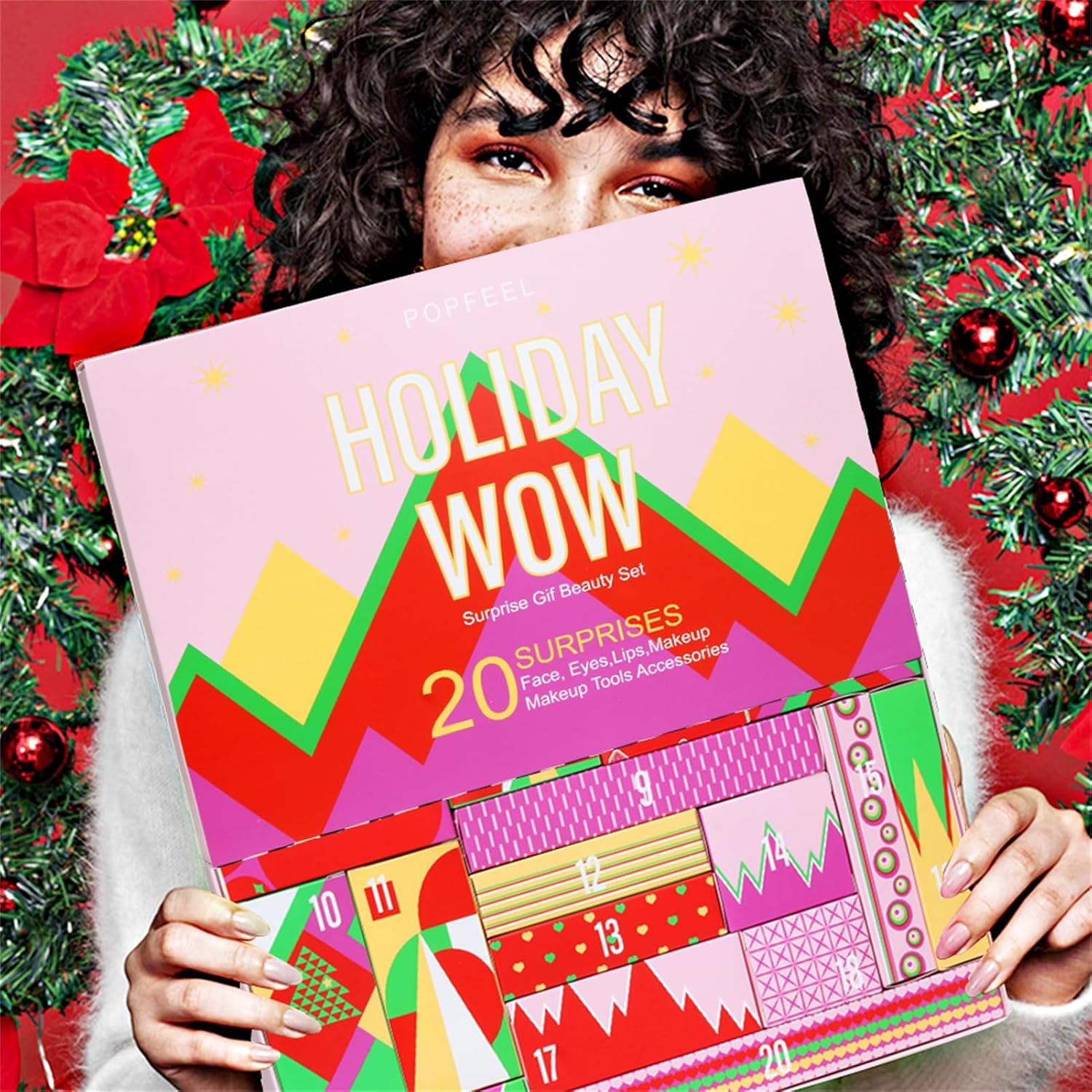 Skiennix Makeup Advent Calendar 2026 - All-in-One Kit with Eyeshadow, Lipstick & Foundation | Perfect Gift for Teens & Women