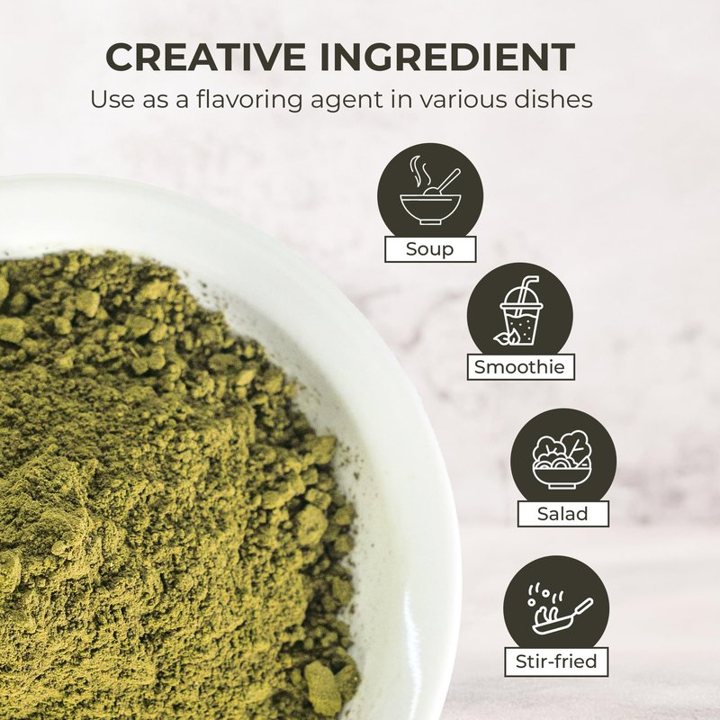 Perilla Leaf Powder (Shiso) - 10.58 oz, 100% Pure Dried Perilla Leaves, Herbal Drink & Culinary Ingredient, Rich in Nutrients, Immunity Supports, No Additives, No Caffeine, Gluten Free