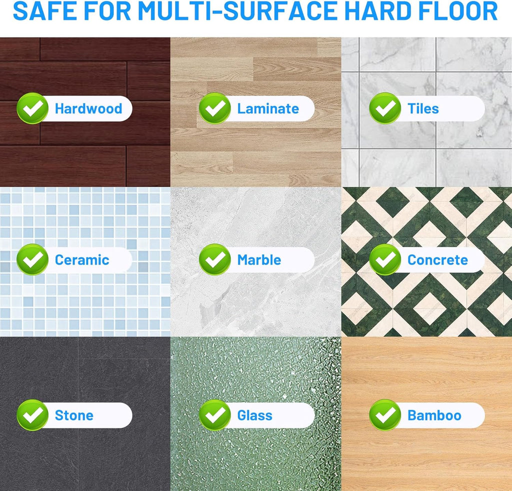 Skiennix Spray Mop for Floor Cleaning - Wet & Dry Mop with 2 Washable + 2 Disposable Pads | Refillable Bottle for Hardwood & Tile - Ideal for Pet Hair & Dust Removal