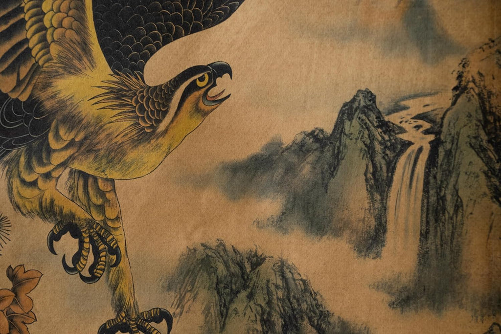 Skiennix Eagle Wall Art Poster - Stunning Hawk Painting | Ready to Hang Home Decor