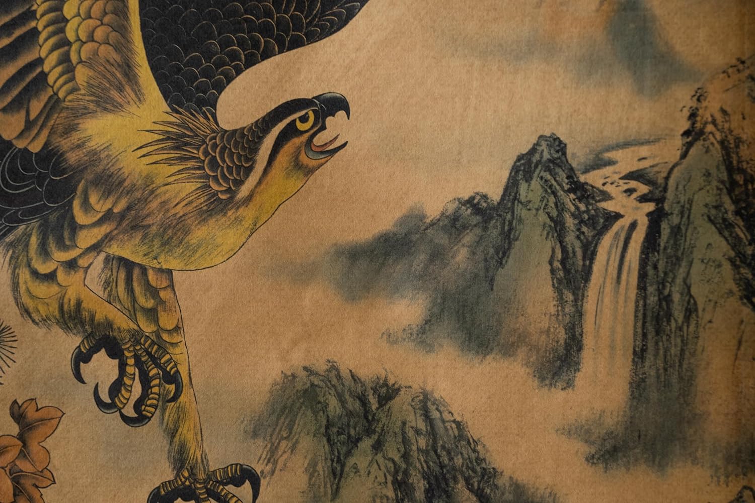 Skiennix Eagle Wall Art Poster - Stunning Hawk Painting | Ready to Hang Home Decor