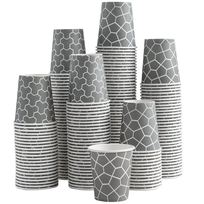 Huifany 300 Pack 5 oz Paper Cups, Disposable Bathroom Cups Small Mouthwash Cups, Hot/Cold Beverage Drinking Mini Cup for Party, Picnics, Water, Snack