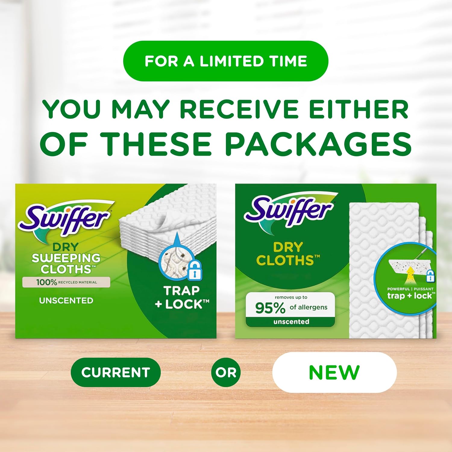 Swiffer Sweep + Mop Dry Pads Refill - Unscented Floor Cleaner for Dirt & Dust | 52 Count