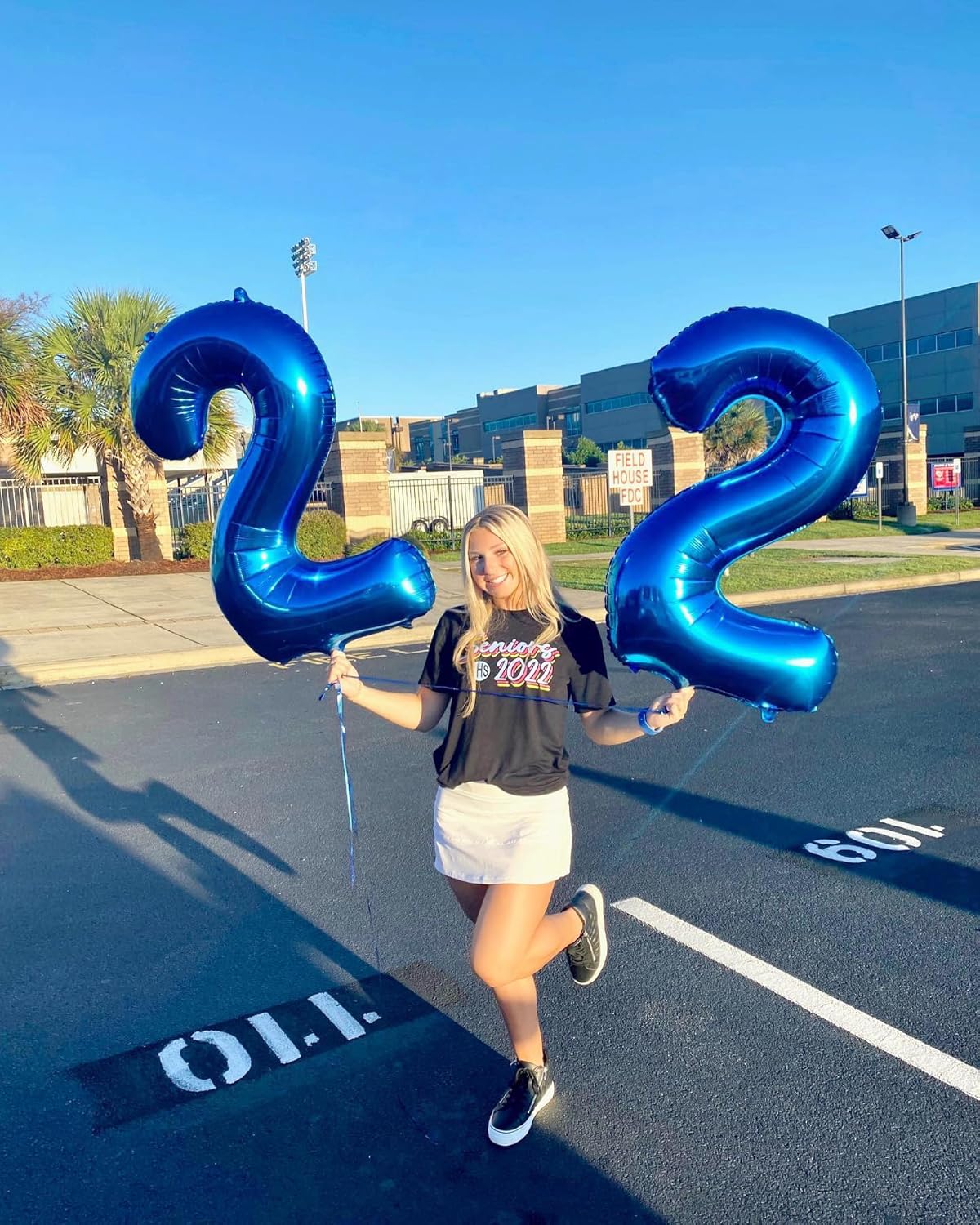 Number 21 Balloon - 40 Inch Navy Blue Birthday Decoration for 21st Celebration | Party Supplies