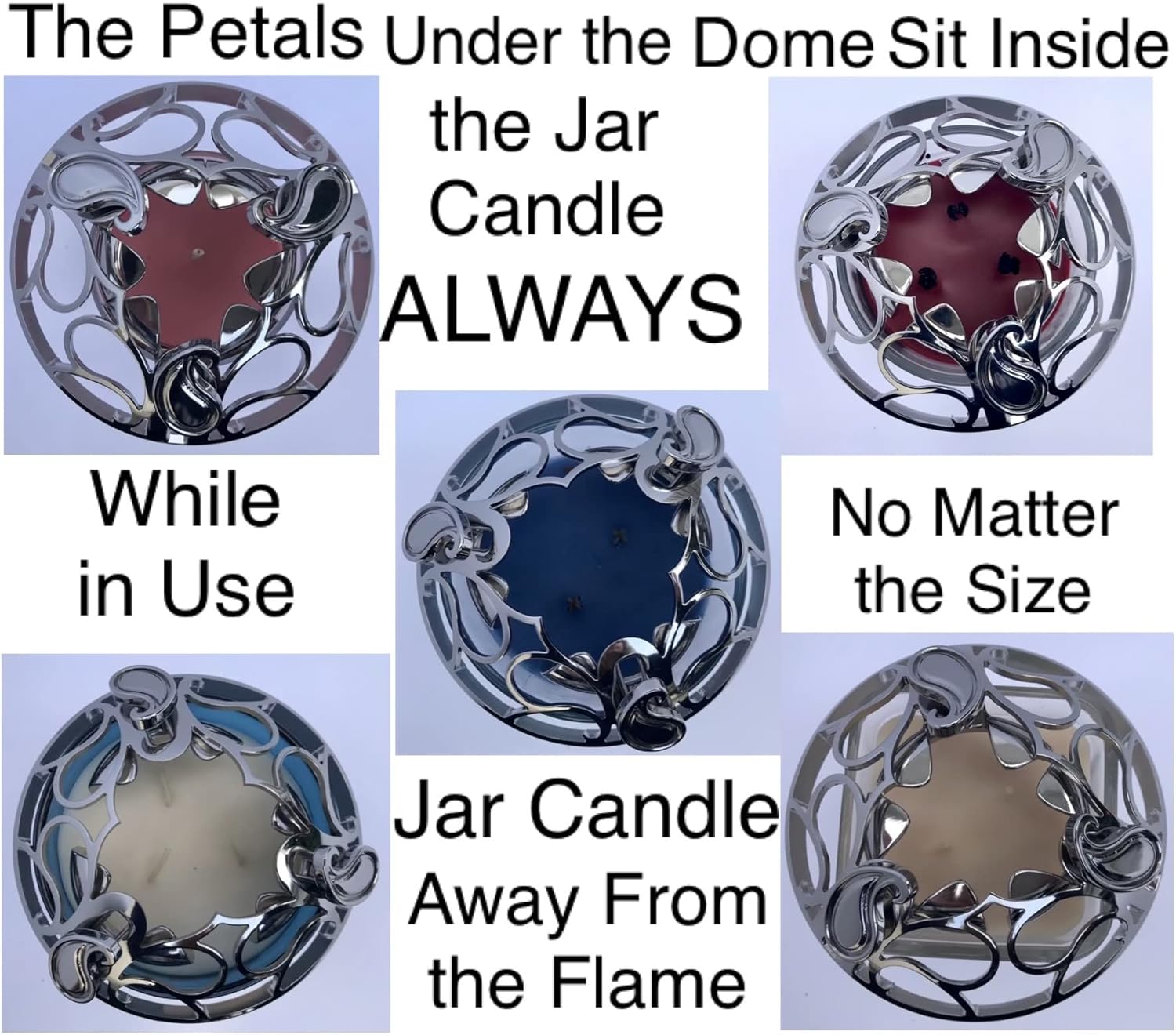 Skiennix Adjustable Candle Topper - Paisley Jar Candle Cover Shade Sleeve