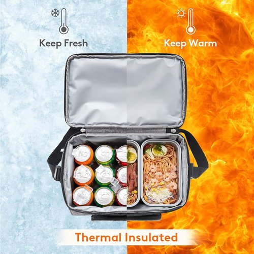 Lifewit Insulated Cooler Bag - Large Leakproof Beach Cooler for 32/48 Cans | Portable Soft-Sided Ice Chest