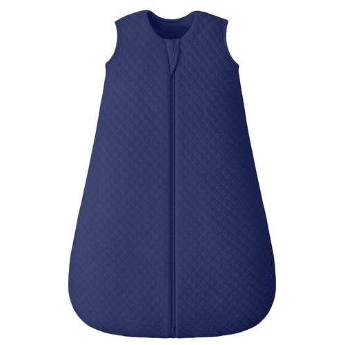 FIEMOL Baby Sleep Sack 6-12 Months 2.5 TOG, Winter Cotton Sleep Sacks Newborn and Infant, Warm Quilted Baby Wearable Blanket, Newborn Sleeping Bag with 2-Way Zipper Blue 1 Pack