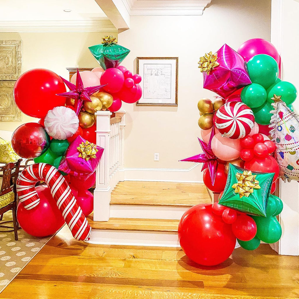 Voircoloria Red Balloon Garland Arch Kit - 90 Pack in Various Sizes for Valentine's Day, Weddings & Parties