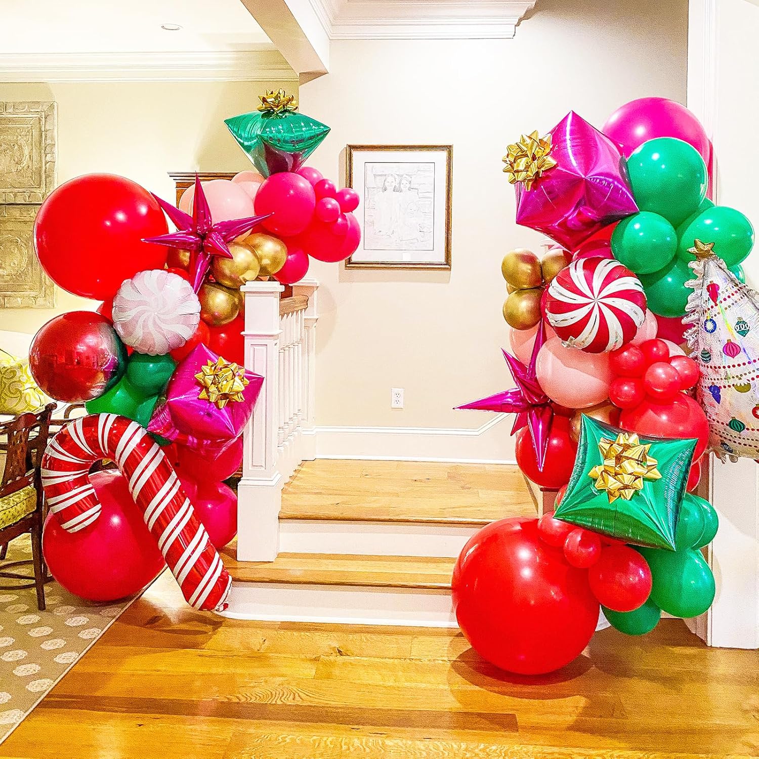 Voircoloria Red Balloon Garland Arch Kit - 90 Pack in Various Sizes for Valentine's Day, Weddings & Parties