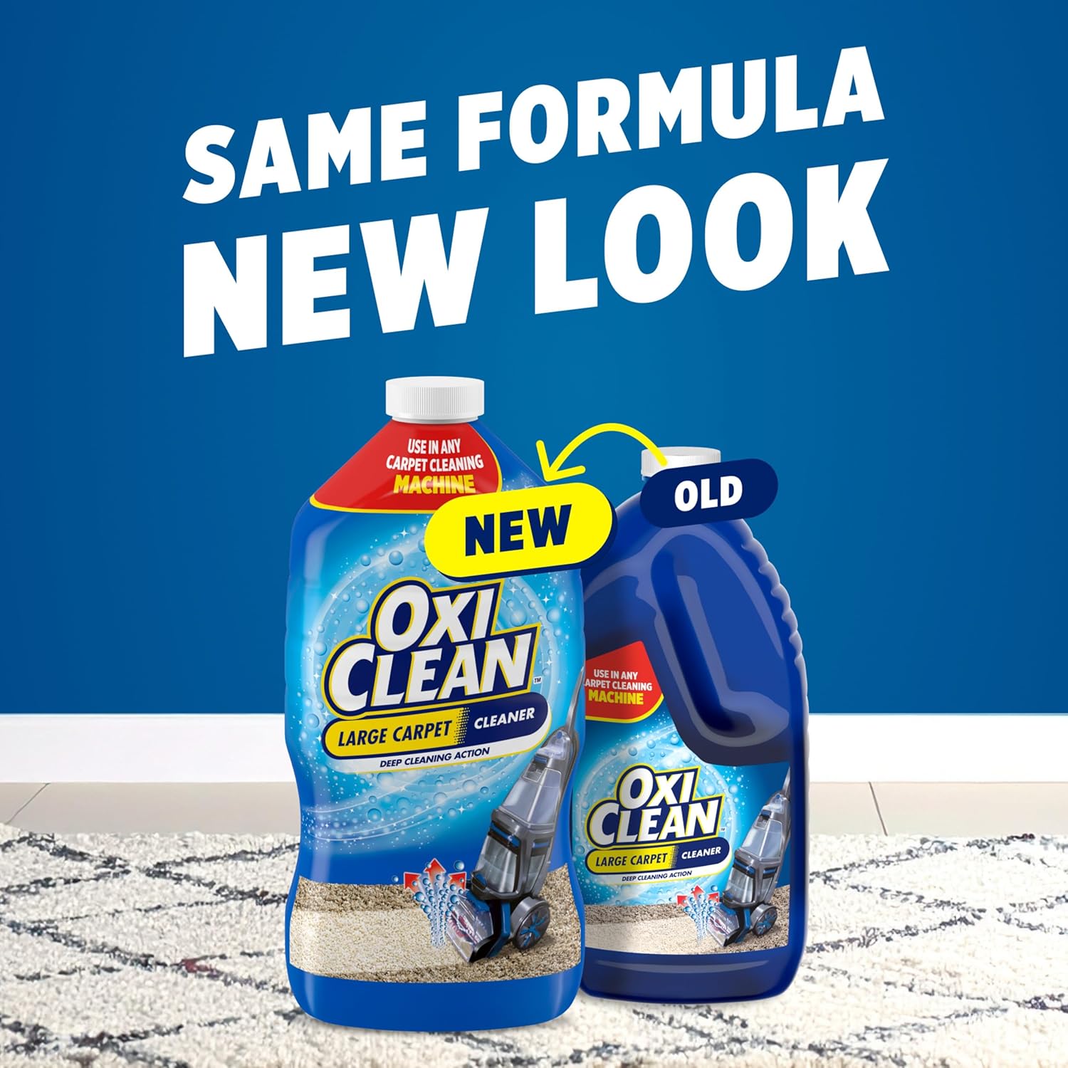 OxiClean Large Carpet Cleaner | Powerful Steam Cleaning Solution - 64 Fl Oz