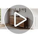 6-Drawer Mid-Century Modern Walnut Dresser, 47-Inch Wide Bedroom Chest