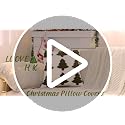 LUOYEHK Green Christmas Tree Throw Pillow Covers 18x18 Set of 2 Holiday Cushion Cases