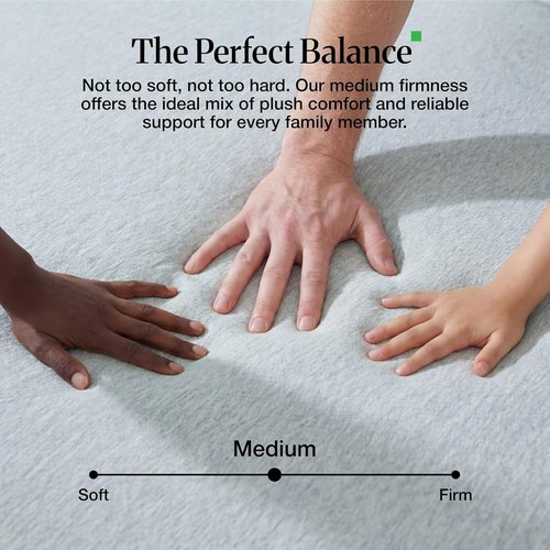 LIFEMENT Twin Cooling Gel Memory Foam Mattress - Medium Firm, Fiberglass Free, CertiPUR-US & Oeko-TEX Certified, 75''L x 38''W