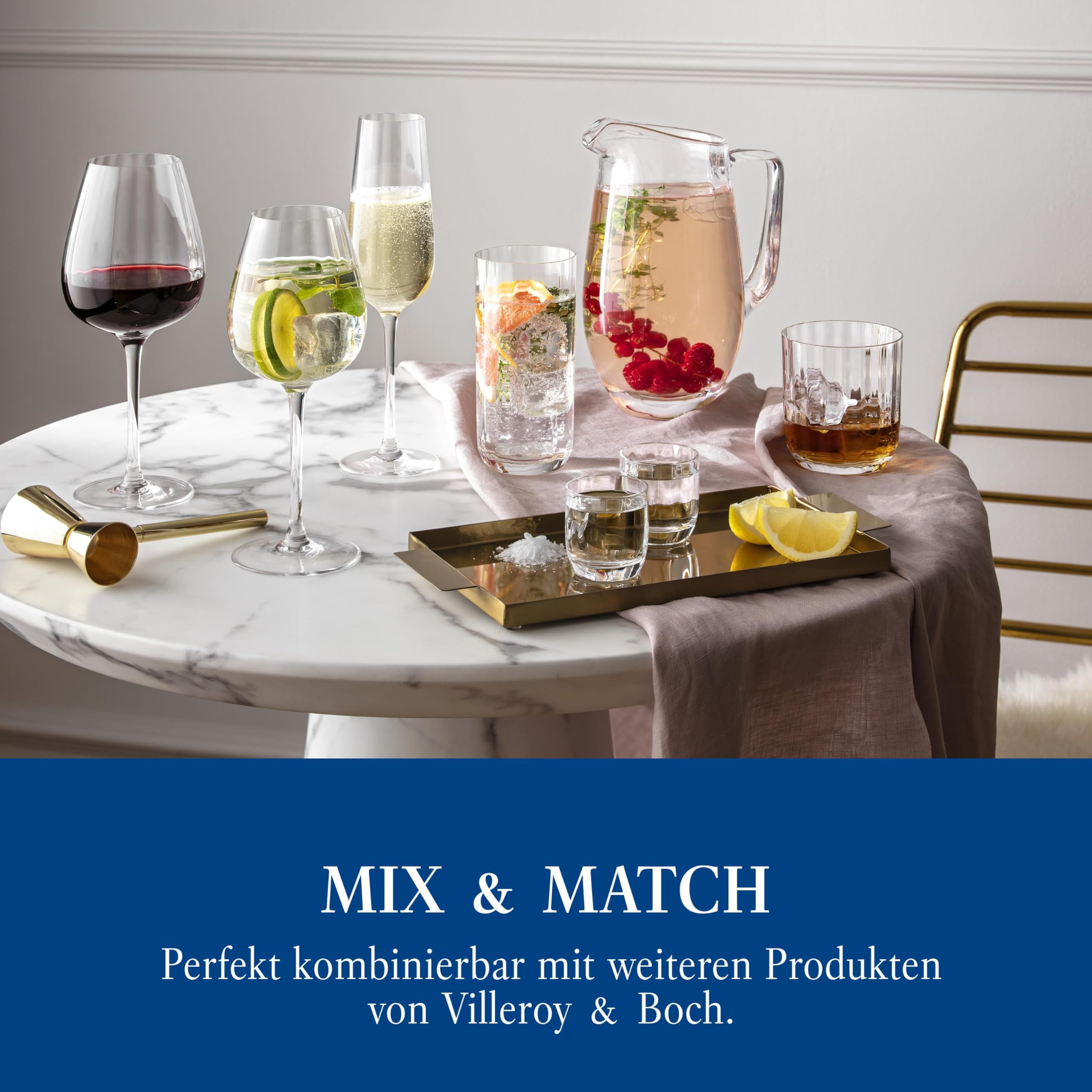 Villeroy & Boch Rose Garden Champagne Flute, Set of 4, 4 oz, Crystal Glass