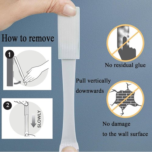 Gisde Heavy-Duty Picture Hanging Strips - 16 Pairs (32 Strips) No-Damage Adhesive Wall Hangers