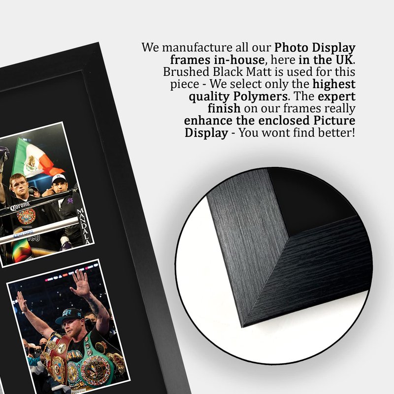 HWC Trading Canelo Alvarez Boxing 16 x 12 inch (A3) Printed Gifts Signed Autograph Picture for Boxer Memorabilia Fans - 16" x 12" Framed