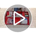 Underbed Wrapping Paper Storage Container 43 Inch Red Holiday Gift Wrap Organizer