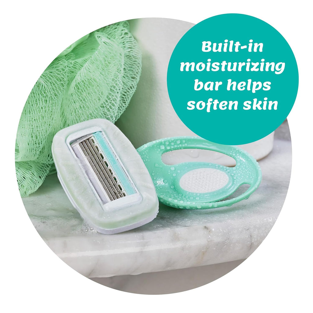 Schick Intuition Go Disposable Razor - Women's Travel Razor with Organic Aloe for Sensitive Skin | 1ct