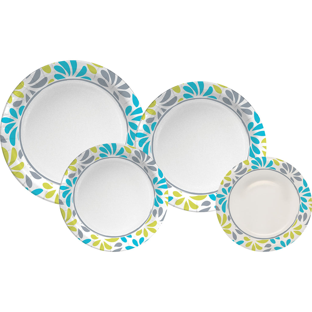 Genuine Joe Printed Paper Plates, 7" (Pack of 125)