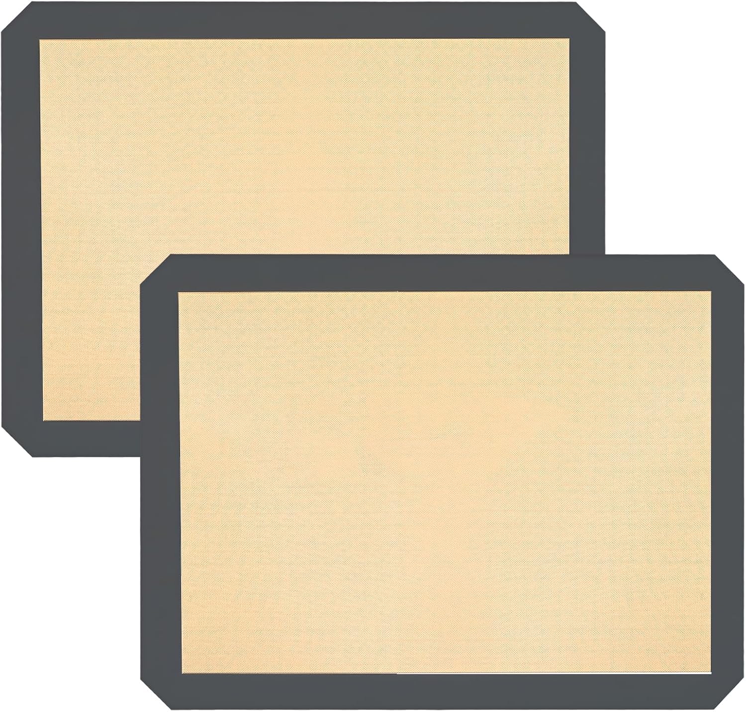 Ninsula Silicone Baking Mats - Non-Stick Reusable 2-Pack | 16.5"x11.6" Food Safe Sheets for Cookies, Bread, Pizzas