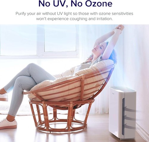 LEVOIT Air Purifier - Quiet Operation with Washable Pre-Filter | AHAM Verified for Medium Rooms, White