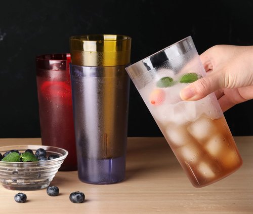 New Star Foodservice | Restaurant-Grade Beverage Tumblers (Blue (Set of 12), 20 oz)