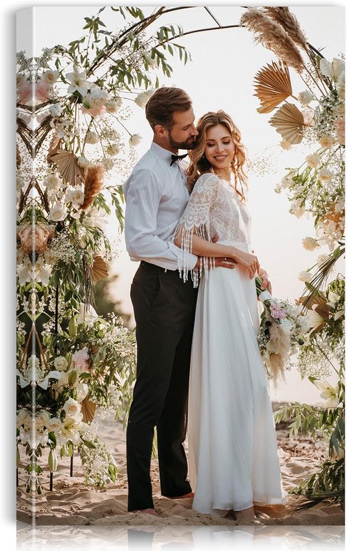 Custom Canvas Prints by [Brand Name] - Personalized Wall Art for Weddings, Family, and Pets | 24x40 Wrapped Frame