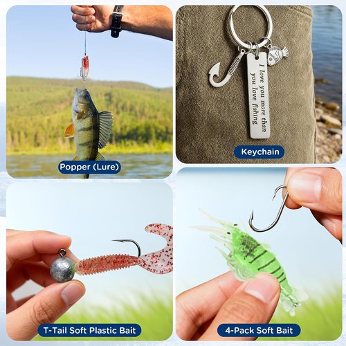 Fishing Advent Calendar 2025 - 24-Day Countdown with Telescopic Landing Net & Fish Gripper for Men