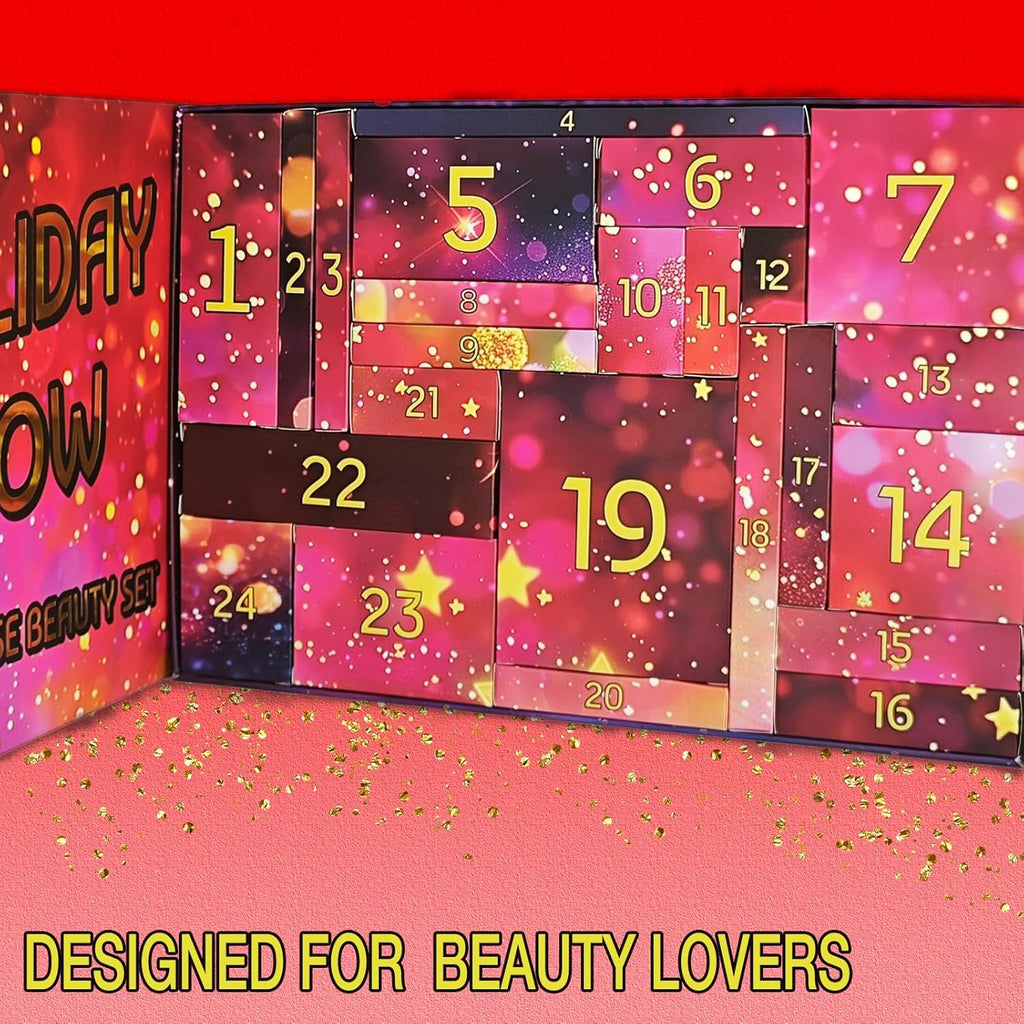 Regine Switzerland Makeup Advent Calendar 2025 - Christmas Countdown Gift Set for Teens & Women | 24 Individually Boxed Items