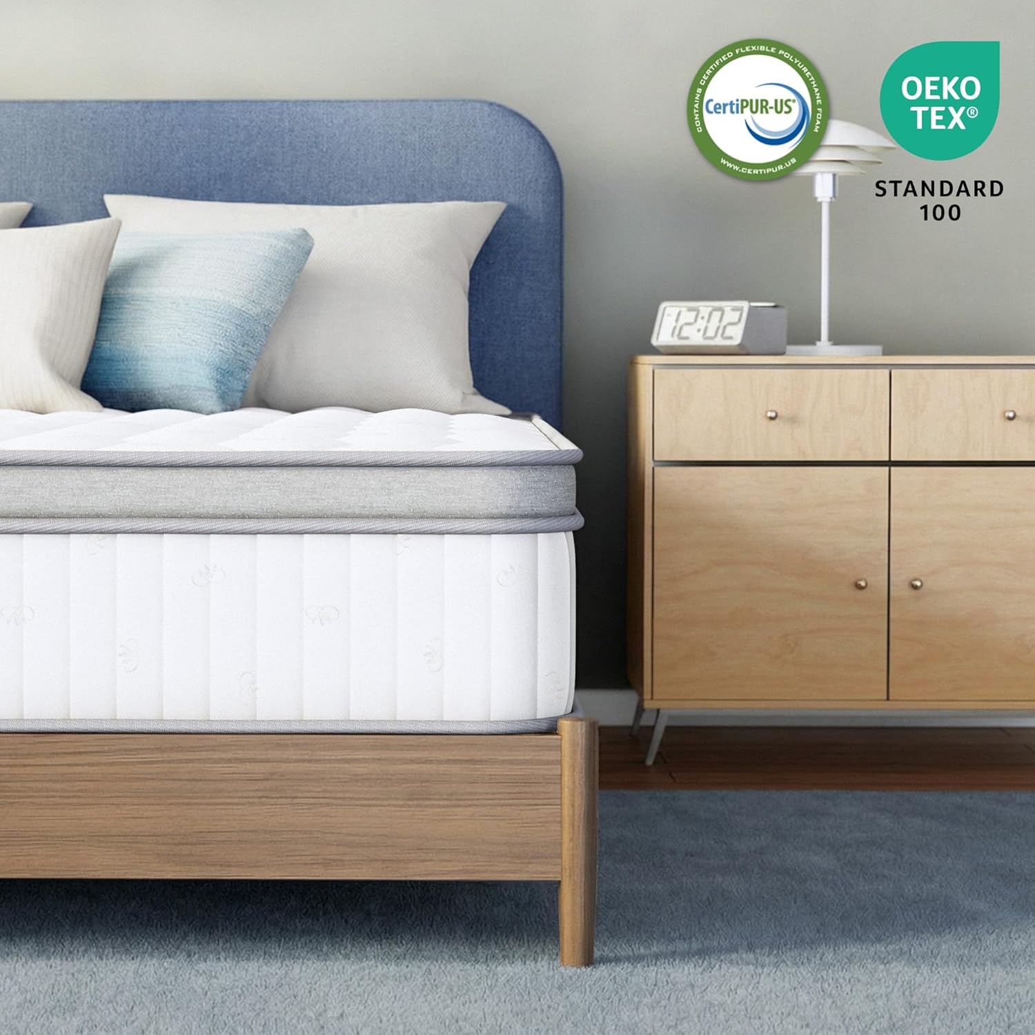 Neo Sleep King Size Mattress - 12 Inch Hybrid Comfort with Cooling Gel Memory Foam & Pocket Springs