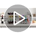 Stackable Water Bottle & Wine Rack Organizer - 3-Tier Clear Plastic Holder
