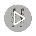 Over the Door Wreath Hangers 2-Pack - 16.5-Inch Antique Gold Metal Hooks
