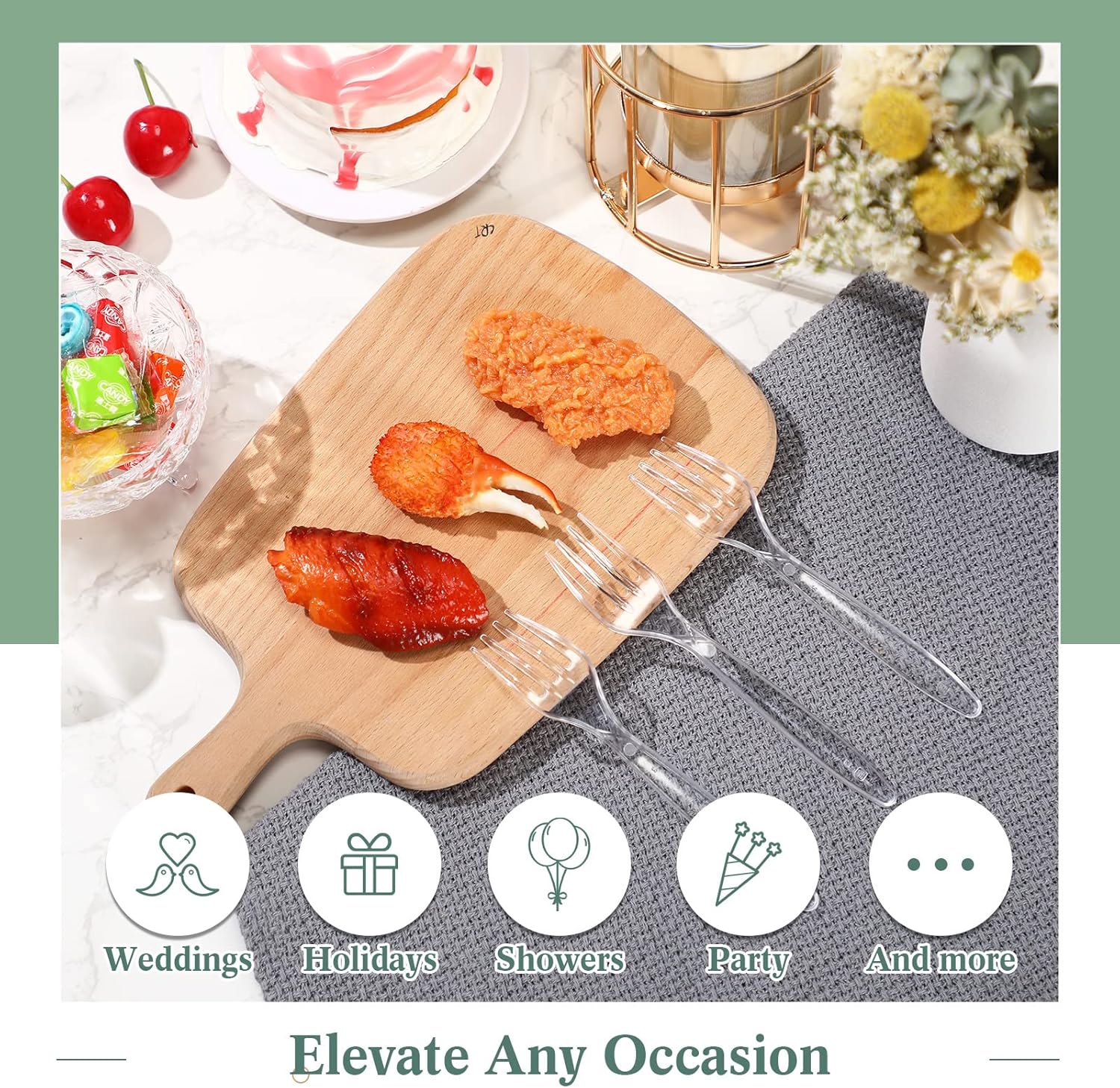 Potchen Heavy Duty Clear Disposable Plastic Forks - 1000 Pcs Bulk Cutlery for Parties & Picnics | 5.8 Inches