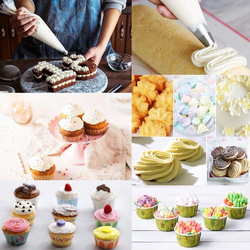 400 Pcs Skiennix Disposable Piping Bags - 12 Inch Anti-Burst Tipless Icing Bags for Cake & Cookie Decoration