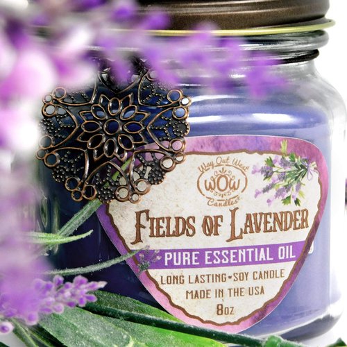 Way Out West Candles Aromatherapy Candle Gift Set for Mom | Long Lasting Soy Wax | Eucalyptus Mint & Lavender Essential Oil | Jar 2 Pack Handcrafted in USA