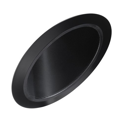 Juno Lighting 604B-BL 6-Inch Super Slope Downlight Black Baffle, Black Trim