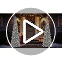 Silver White 5FT Pop-up Christmas Tree with Snowflake Decor & Timer Lights