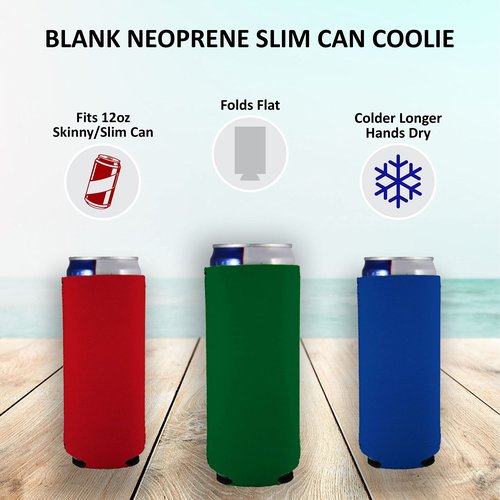 Funny F*ck Slim Can Coolie Designs 4 Pack