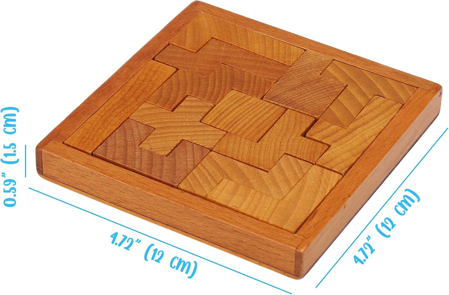Skiennix Wooden Brain Teaser Puzzle - Engaging Challenge for Kids & Adults | Perfect for Mental Workout