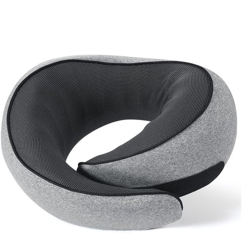 NOCRLG Travel Pillow, Travel Neck Pillow for Airplanes Car, 100% Pure Memory Foam Travel Pillow, Sleeping Essentials for Long Flight 360° Head Support Degree Comfort and Breathability Yellow